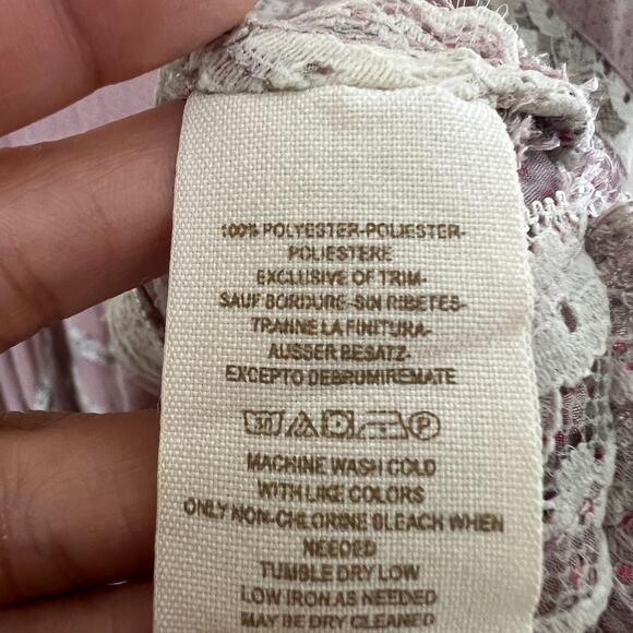 Free People Intimately Trapeze Mini Dress in Misty Combo Pink Size XS - Picture 7 of 11